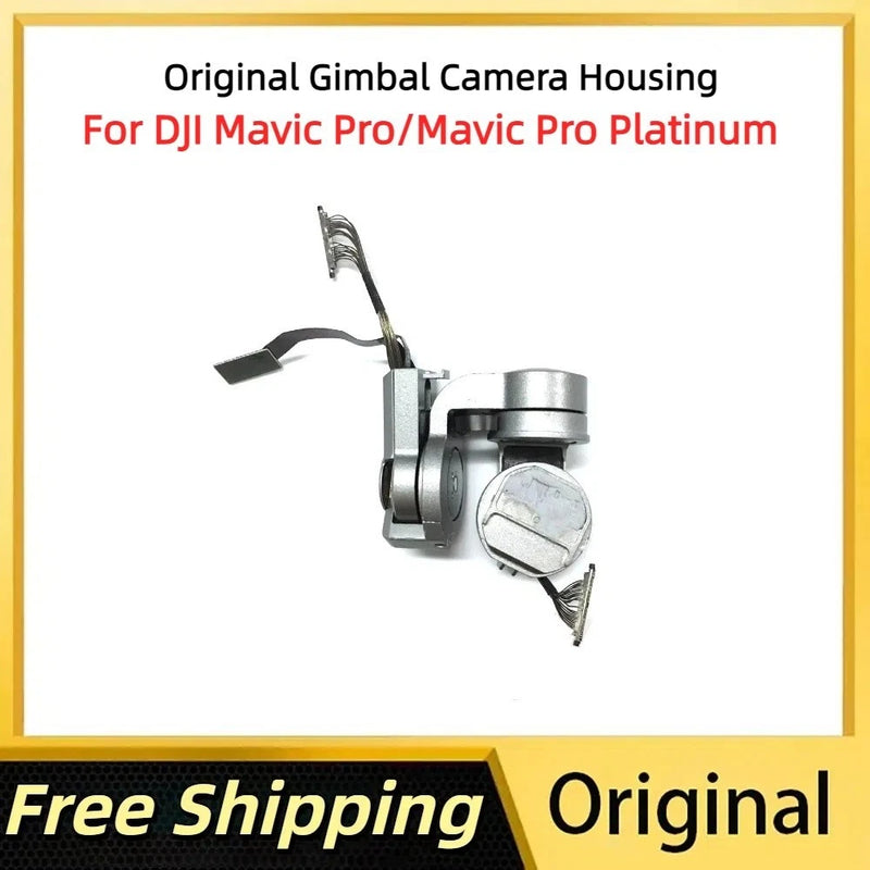 Gimbal camera motor arm mount with flex cable, metal housing, for DJI Mavic Pro