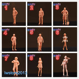 1/64 1/43 Girl Man Miniatures Figures Model Scene Props For Cars Toys LG0004