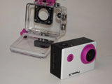 LINSAY X5000A20P Pink Action Camera Sport Outdoor Activities HD Video and Photo