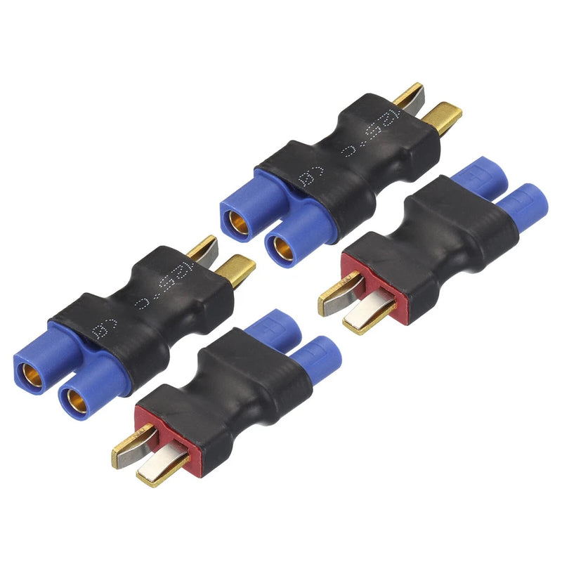 4pcs T-Plug Male to EC3 Female Connector Adapter for RC LiPo Battery Converter Converter