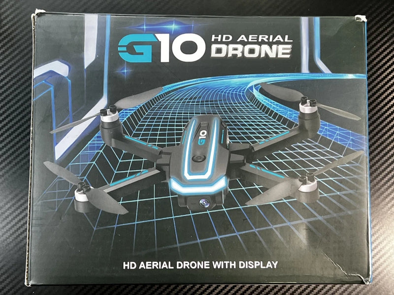 G10 HD aerial drone with screen remote, quadcopter with four propellers