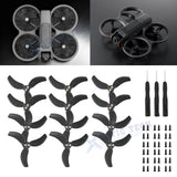 12x Black Tips Spare Blades Props for DJI Avata 2 Drone Accessories Light Weight