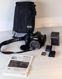 Panasonic Lumix DMC-FZ35 12.1MP 18x Digital Camera Bundle - Tested & Clean!