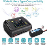 HTRC K6+ Lipo Battery Charger DC 400W AC 200W 12Ax2 RC Discharger For LiHV LiFe Battery