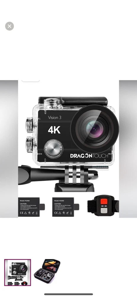 Dragon Tough 4 Action Camera 20 MP Vision 3 Underwater Camera