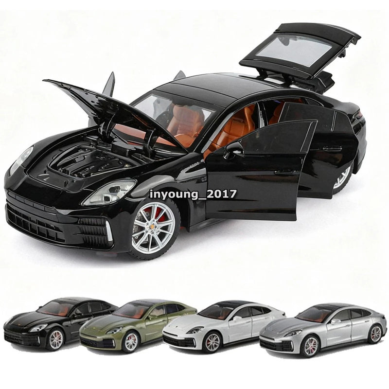 1/24 Porsche Panamera Model Toy Car Diecast Toy Vehicle Doors Open Light Sound