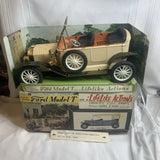 Ford Model T Vintage Battery Operated Toy Car In Original Box For Parts Repair Battery