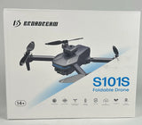 Wefone S101S Drone with Dual Camera Optical Flow Positioning, 2 Batteries, Gray