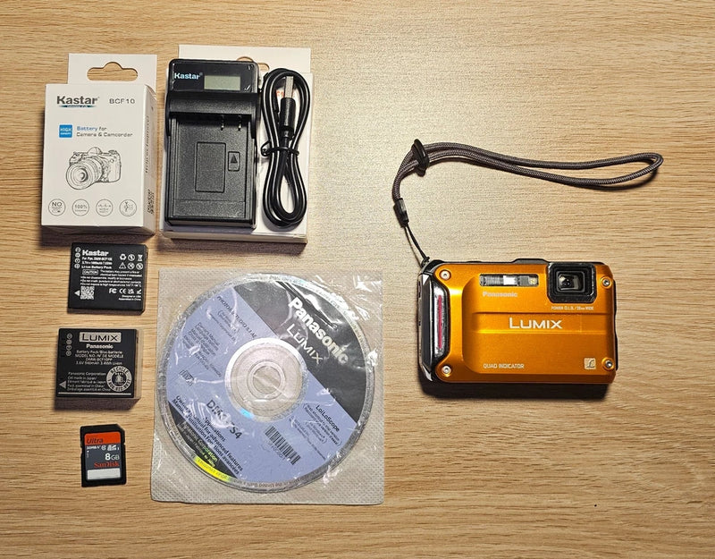 Panasonic LUMIX DMC-TS4/DMC-FT4 12.1MP Camera With Extra Battery + Charger