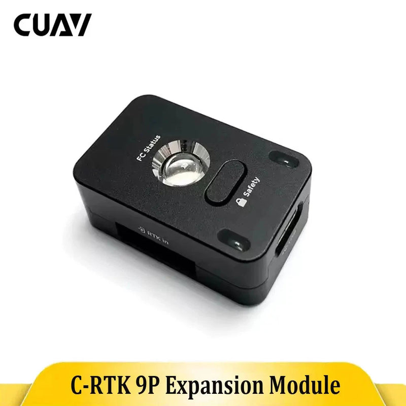 CUAV C-RTK 9P expansion module, black device with connector ports