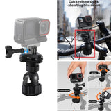 360?? Adjustment Bike Shock-absorbing Fixed Mount Clamp for DJI/Insta360 Cameras