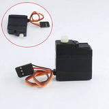 3-wire digital RC servo with black housing and three-color connector wires