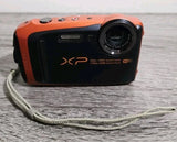Fujifilm FinePix XP90 Waterproof Digital Camera Orange With Battery TESTED.