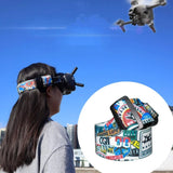 Flight Video Glasses Graffiti Color Headband Fixed Strap DJI FPV Goggles V2