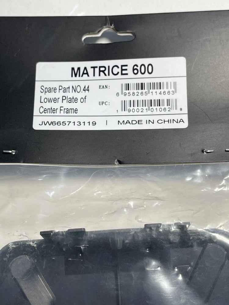 OEM DJI MATRICE 600 Lower Plate of Center Frame - Part 44  "NEW SEALED"