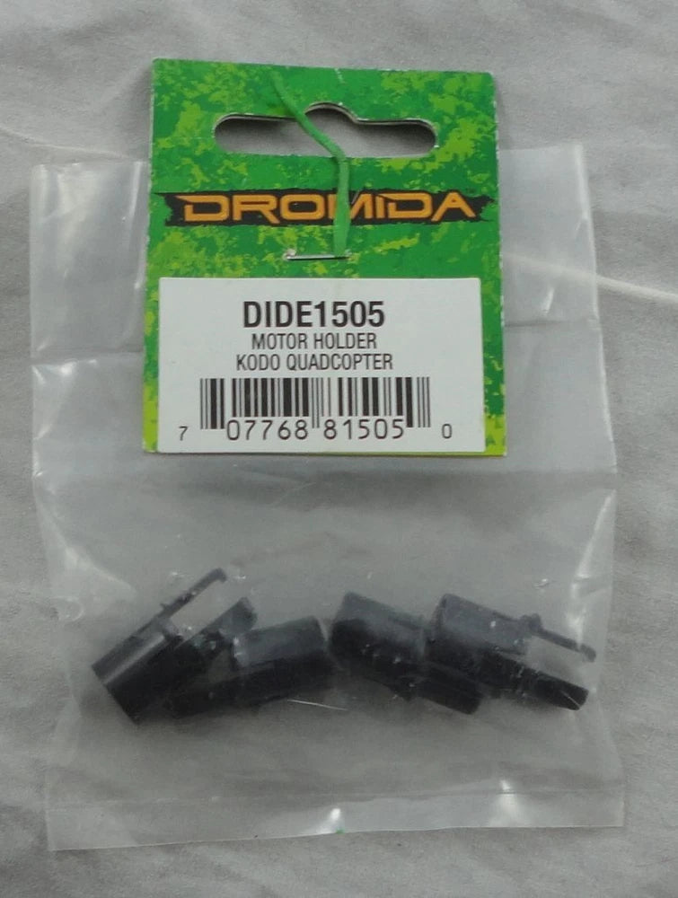 Dromida Kodo micro quadcopter motor holder in blister pack, black plastic parts