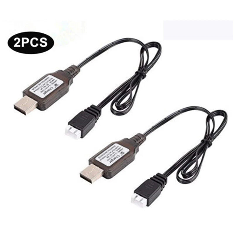 2PCS 7.4V Lipo Battery USB Charger Cable for Skytech H100 H101 H102 H101 H105