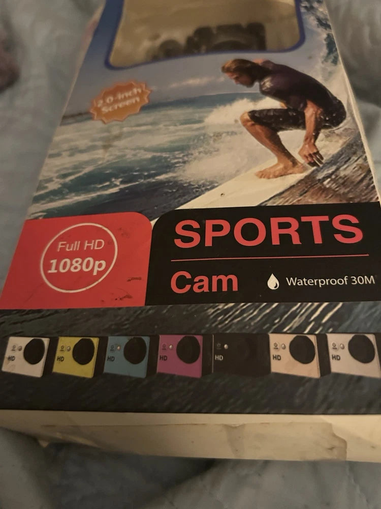 Small Waterproof Camera. Small 3x3 BOX IS CRUSHED!!. ALL PARTS  ARE NEW INCLUDED