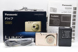 Panasonic LUMIX FH7 Gold Compact Digital Camera with Original Box Accessories