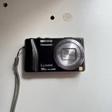Panasonic Lumix DMC-ZS10 14.1MP Digital Camera - Black Missing Battery Lid