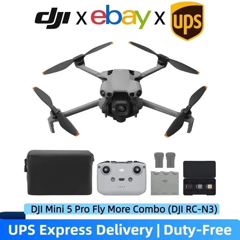 DJI Mini 5 Pro Fly More Combo With RC-N3 Controller 3 Batteries No Tariffs In US