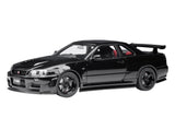 AUTOart 1/18 Nismo R34 GT-R Z-tune Black Pearl Model Car Japan Battery