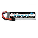 HRB Li-Po battery pack with Dean T plug, black/red wire lead