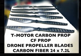 T-Motor Carbon Prop - CF Prop - Drone Propeller Blades Carbon Fiber 24 X 7.2L