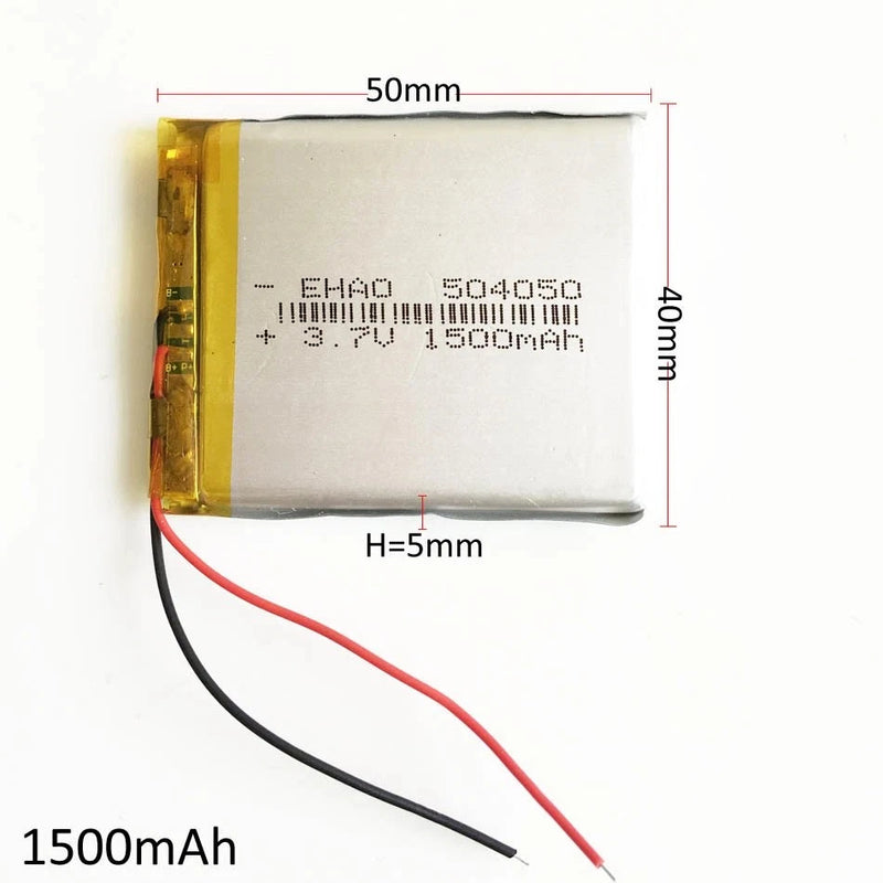 For Moblie phone  504050 3.7V 1500mAh Lipo Li Polymer Rechargeable Battery 3P