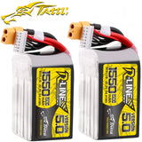 2X Tattu R-Line Version 5.0 1550mAh 150C 22.2V 6S Lipo Battery XT60 Plug For FPV