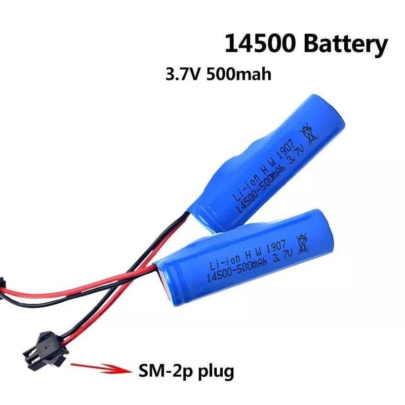 2Pcs 3.7V 500Mah Lipo Battery SM plug for Voor DE35 DE38 Rc Tumbling Stunt Auto
