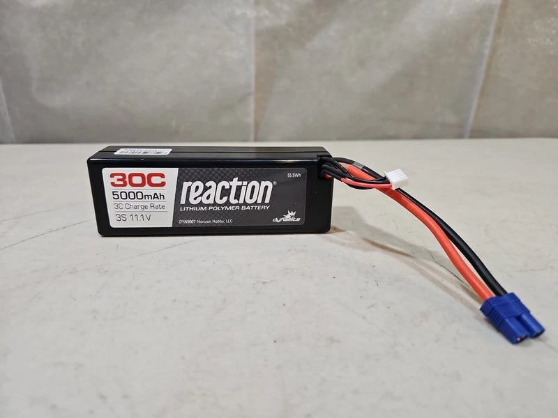 Dynamite Reaction 11.1v 5000mah 3C 30C LIPO Battery TESTED  HARDLY USED!! Battery