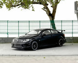 Tarmac 1:64 Black Benz C63 Coupe Sports Model Diecast Metal Car
