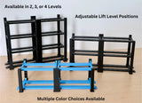4 Post Garage Lift Style Diecast Car Display for 1:64 Scale Vehicles, Models