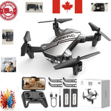 Compact Foldable Drone for Kids - 720P Camera, 360 Flips & Safety Features