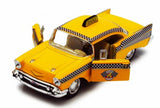 Brand New 5" Kinsmart 1957 Chevrolet Bel Air Taxi Diecast Model Toy Car 1:40