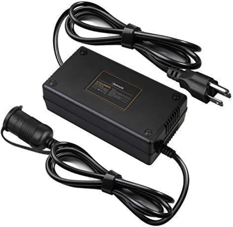 AC to DC Converter 110V-12V 15A 180W Car Adapter Cigarette Lighter 8.25ft Cable