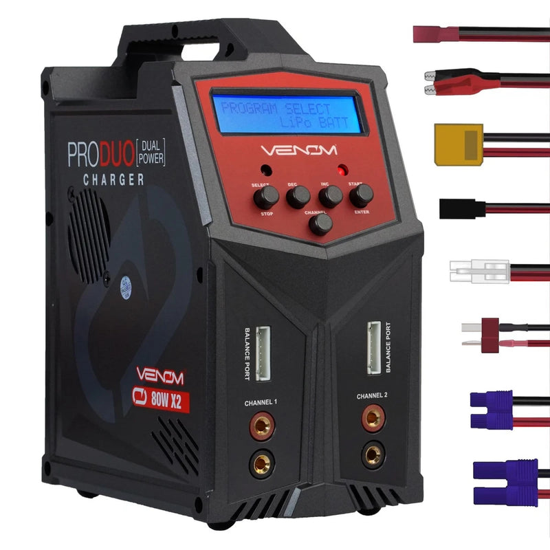 Pro Duo LiPo Battery Charger LCD Screen Balance Discharger for LiPo LiHV NiMH Battery