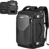 Black drone carry case bag with top handle, front buckles, PERREWS logo patch.