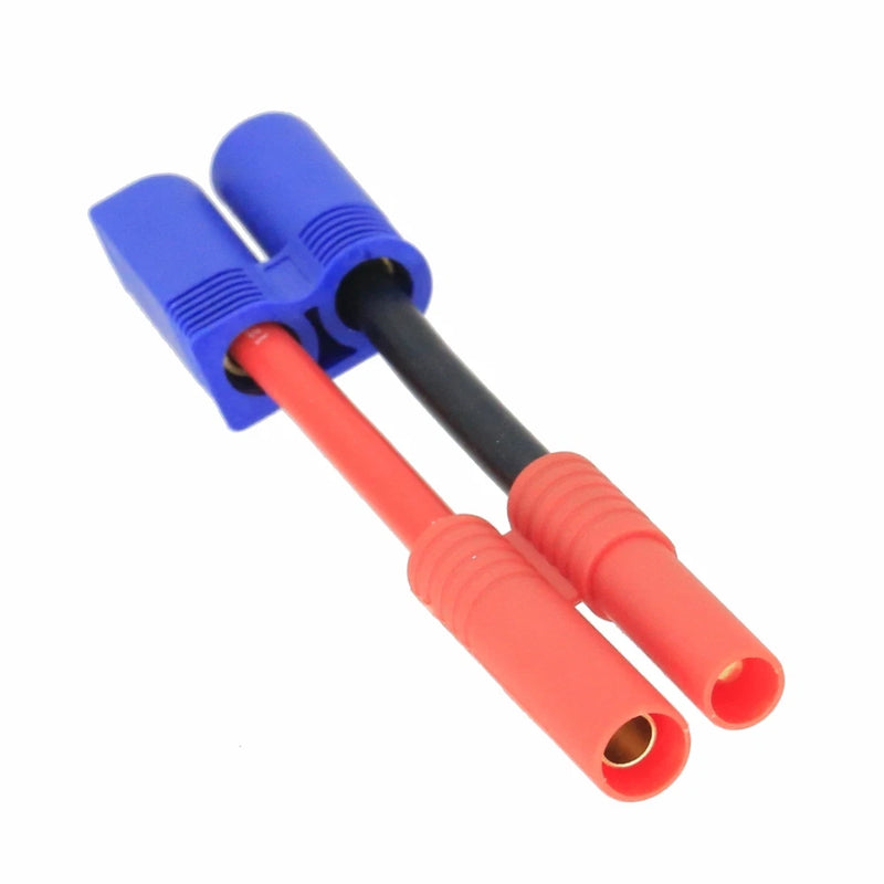 EC5 Male to HXT 4mm Male-/Female+ cable 12AWG 5CM wire For RC Battery Toys FPV