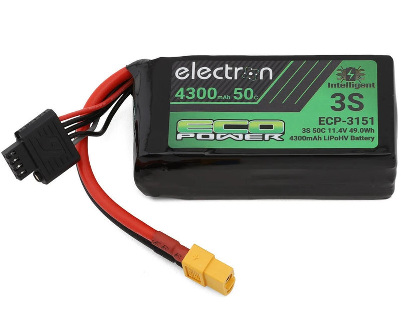 EcoPower "Electron" 3S 50C Intelligent LiHV Battery w/XT60 Connector (ECP-3151)