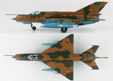 1/72 MiG-21MF model jet with brown/green camouflage and red 511 markings