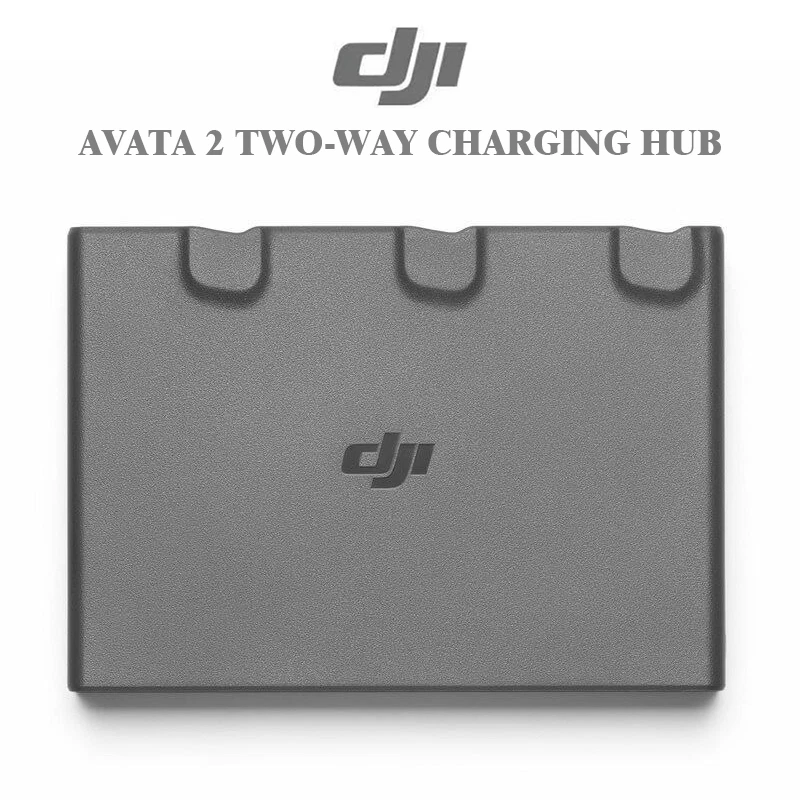 Two-way charging hub, dark gray with three docking slots