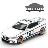 MINI GT BMW 3.0 CSL #50 M POWER 1/64 DIECAST MODEL CAR WHITE MGT00863