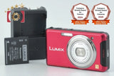 Panasonic LUMIX DMC-FX90 Red 12.1 MP Digital Camera [Japanese Language Only]