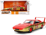 1969 DODGE CHARGER DAYTONA #33 RED & GOLD 1/24 DIECAST MODEL CAR BY JADA 36297
