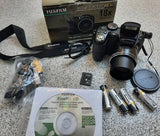 Boxed Fujifilm FinePix S Series S2500HD 12.2MP Digital Camera - Black