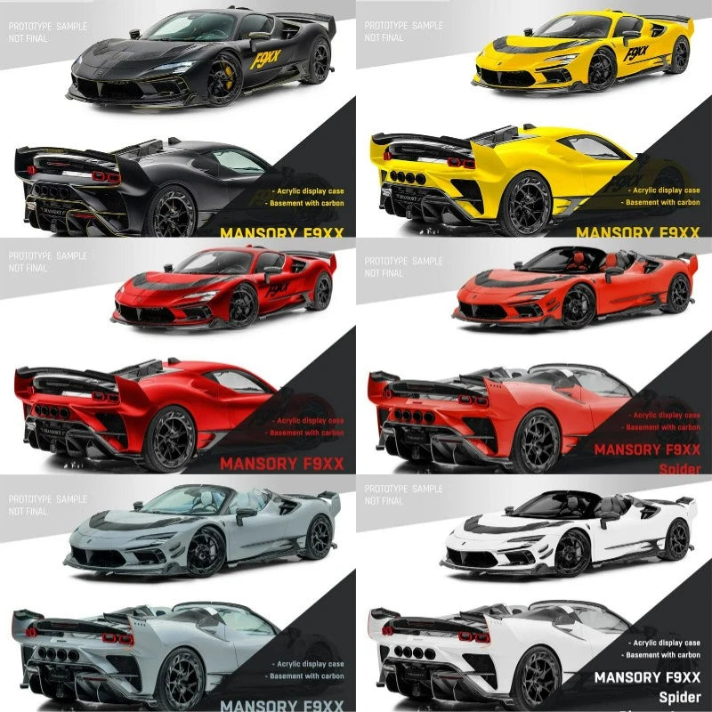 DCM x TPC 1:64 Mansory SF90 F9XX Diecast Model Car