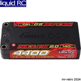 Gens Ace 44002S14S5 Gens ace Redline 2.0 4400mAh 2S 7.6V 140C HardCase Lipo