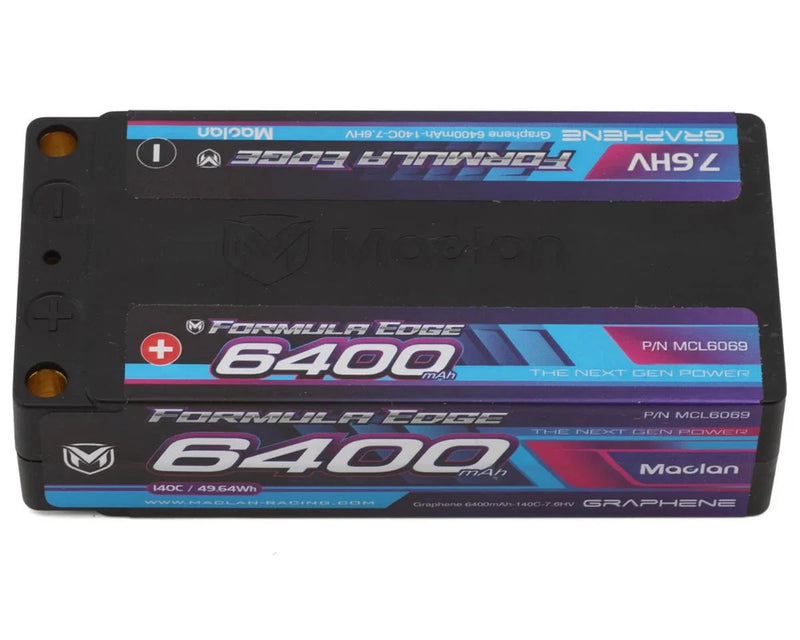 Maclan Racing MCL6069 7.6V/6400mAh Formula Edge 2S 200C ULCG Stick LiPo Battery Battery